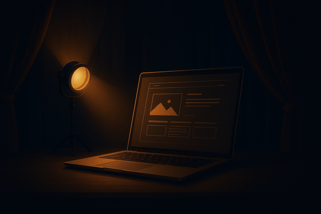 webdesign et expérience utilisateur dans une mise en scène digitale